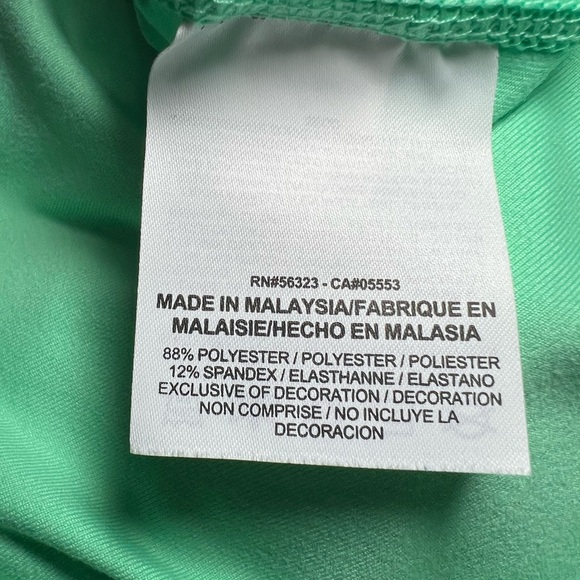 NIKE 1/2-Zip Dri-Fit Long Sleeve Pullover Top - Mint Green-Women’s Medium - Picture 7 of 7